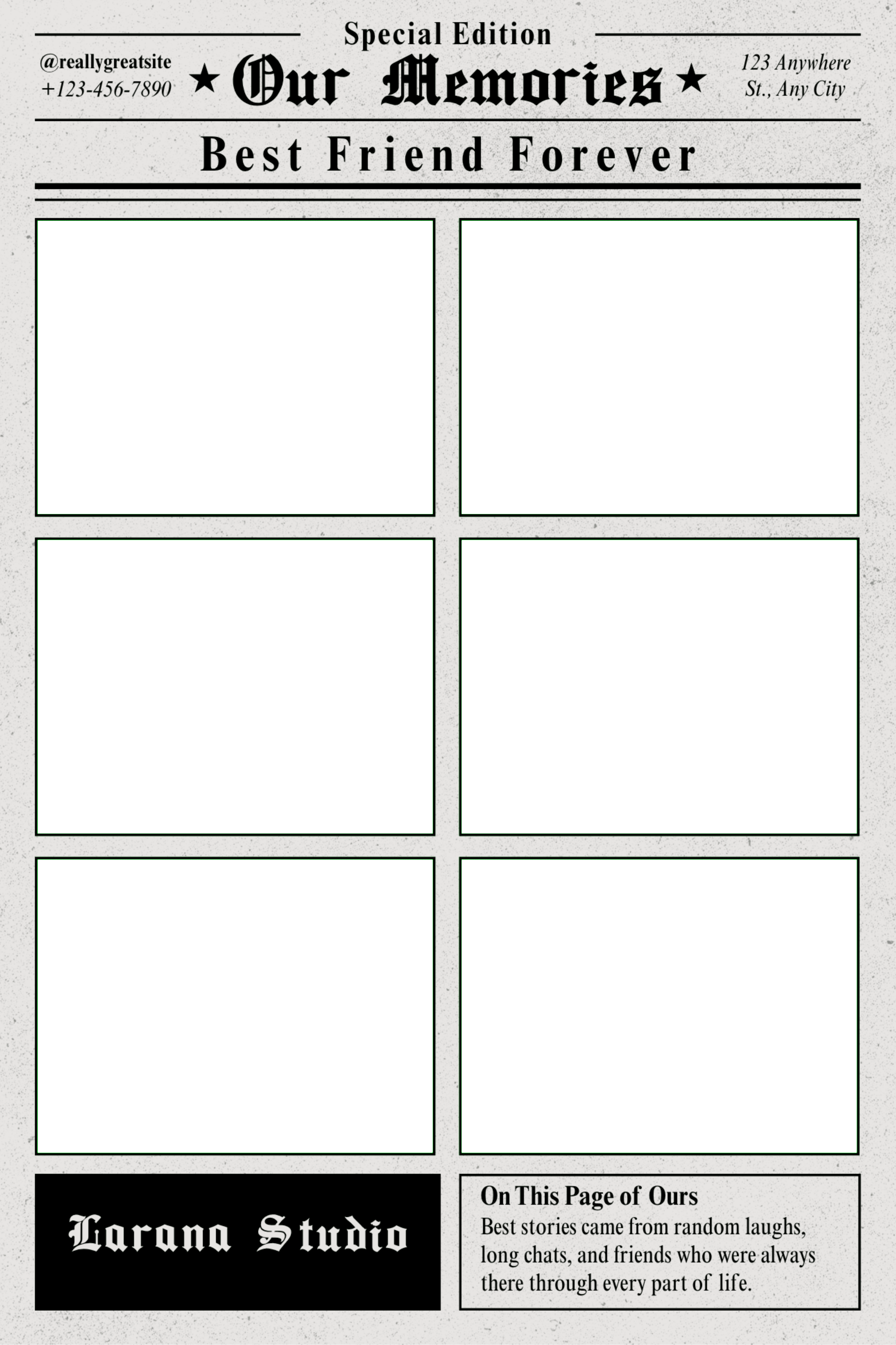 Premium 6-Grid Template โ